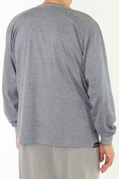 Pyjama Herren lang Schlafanzug Schlafkleidung Nachtwäsche