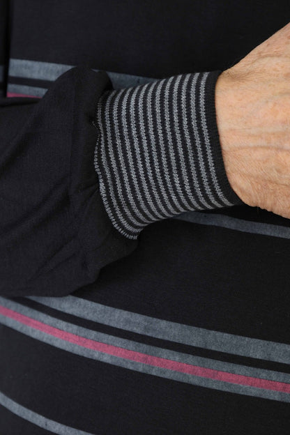 Pyjama Herren lang Schlafanzug Schlafkleidung Nachtwäsche