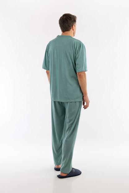 Pyjama Herren lang Schlafanzug Schlafkleidung Nachtwäsche