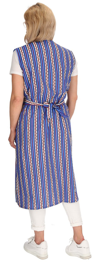 Wickelkleid Kittel Schürze Wickelkittel Hauskleid Wickelschürze Baumwolle