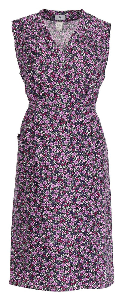 Wickelkleid Kittel Schürze Wickelkittel Hauskleid Wickelschürze Baumwolle