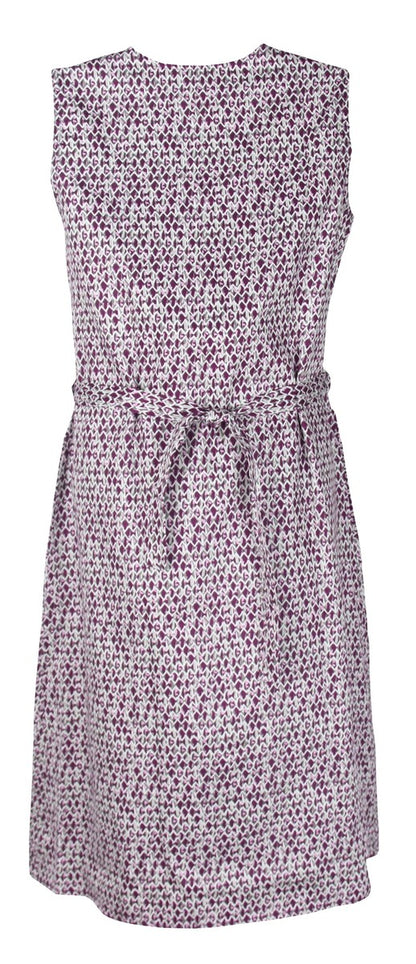 Knopfkittel Satin bunt Kochschürze Hauskleid Kittel Schürze ohne Arm