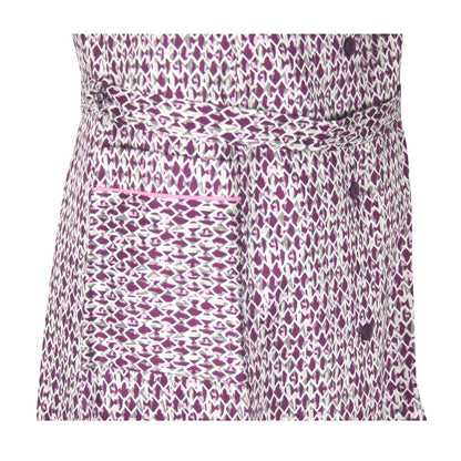 Knopfkittel Satin bunt Kochschürze Hauskleid Kittel Schürze ohne Arm