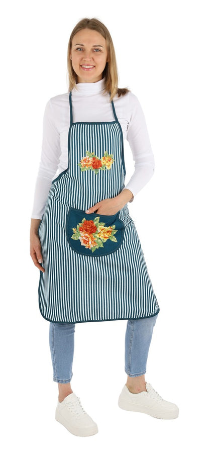Latzschürze Baumwolle mit Motiv Trägerschürze Schürze Grillschürze Kochschürze