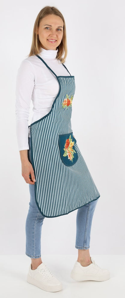 Latzschürze Baumwolle mit Motiv Trägerschürze Schürze Grillschürze Kochschürze