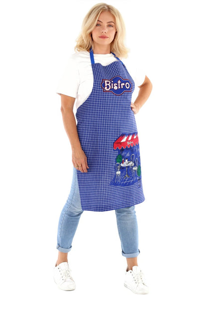 Latzschürze Baumwolle mit Motiv Trägerschürze Schürze Grillschürze Kochschürze