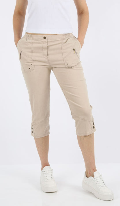 Jeanshose Damen Slim Legs kurz 3/4 Jeans Hose caprihose