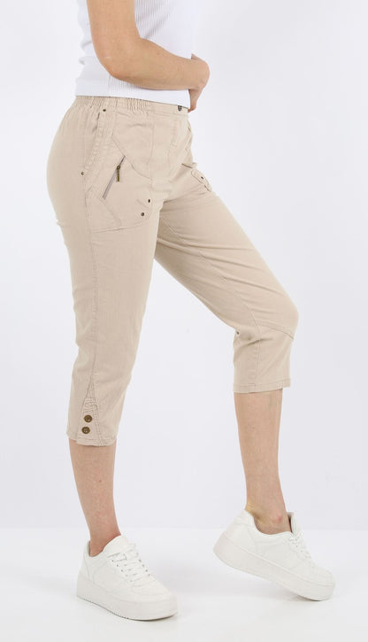 Jeanshose Damen Slim Legs kurz 3/4 Jeans Hose caprihose