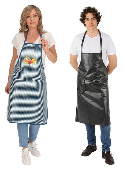 Bib Apron Cotton Coated Waterproof Strap Apron Apron Chef Apron