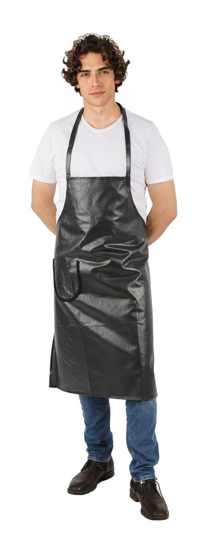 Bib Apron Cotton Coated Waterproof Strap Apron Apron Chef Apron