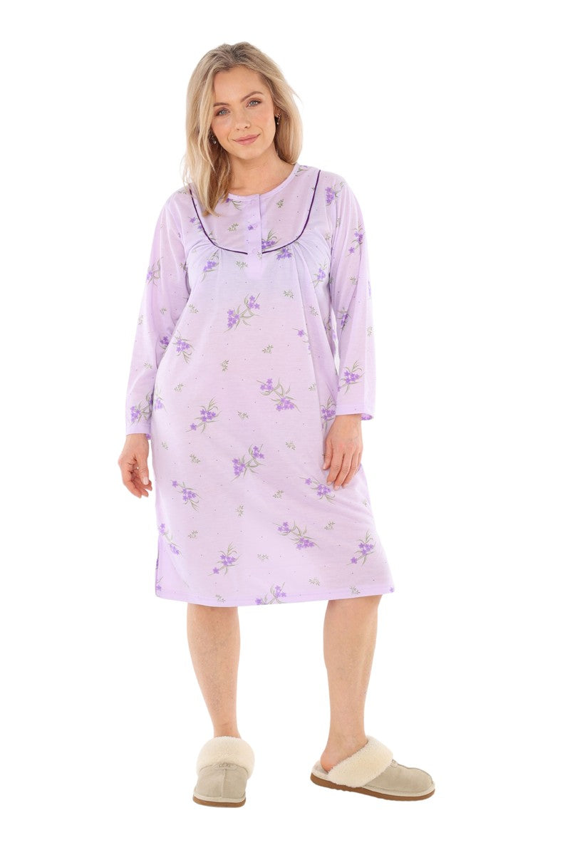 Women's Nightgown Long Sleeve Nightdress Nightwear