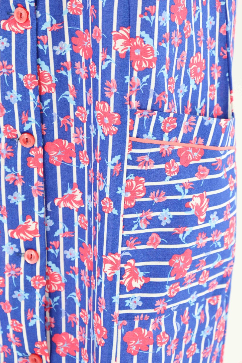 Tablier à boutons en coton multicolore, tablier de cuisine, blouse de maison, tablier sans manches