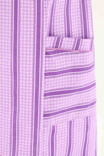 Knopfkittel Baumwolle bunt Kochschürze Hauskleid Kittel Schürze ohne Arm