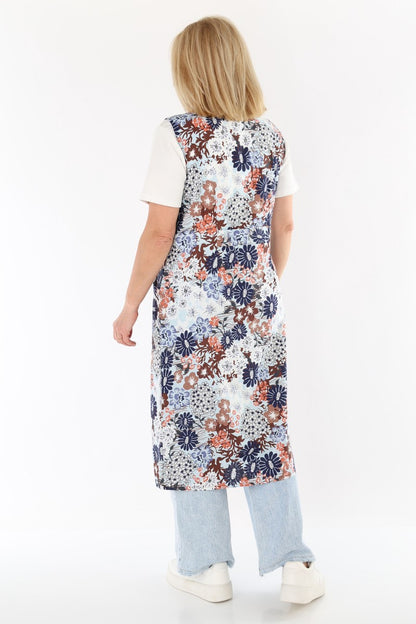 Zip-up Smock Zip-up House Dress Cotton Apron Chef's Apron