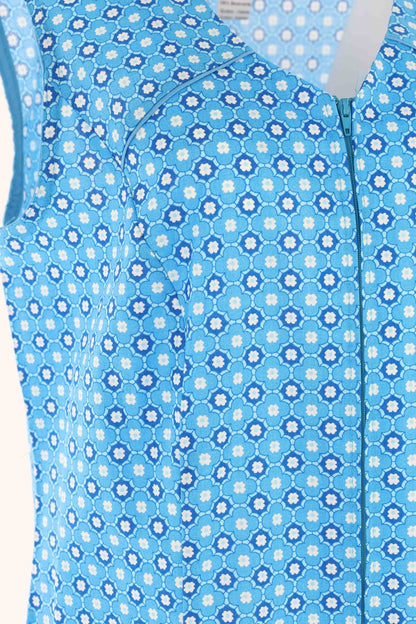 Zip-up Smock Zip-up House Dress Cotton Apron Chef's Apron