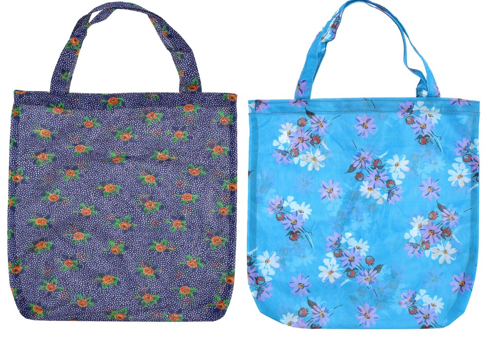Dederon Bag Set of 2 Shopping Bag Fabric Bag 10 L Washable 40 °C