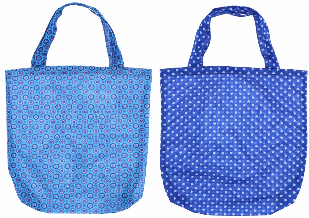 Dederon Bag Set of 2 Shopping Bag Fabric Bag 10 L Washable 40 °C