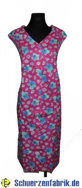 Apron smock without sleeves with bar, cotton, colorful, 54