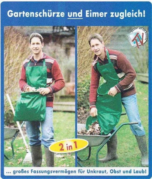 Schürze Gartenschürze Gartensack Eimer Laubsack Polyester wasserdicht