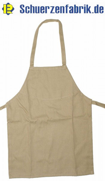 Painting apron, children's apron, craft apron, cotton, beige