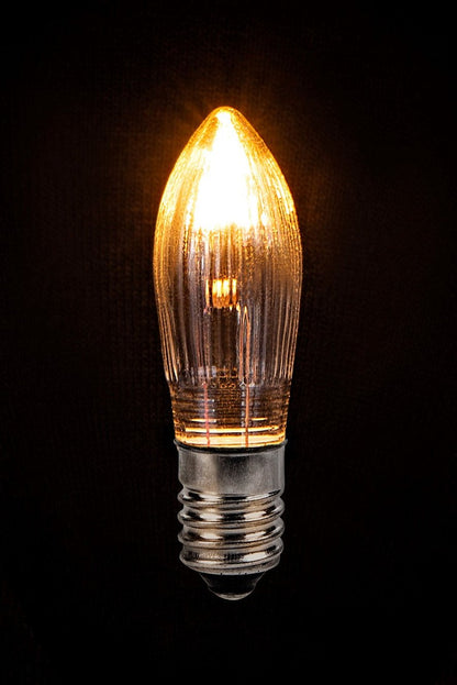 10x Spitzkerze E10 Ersatzbirnen Glühbirne Topkerzen für Lichterkette Schwibbogen