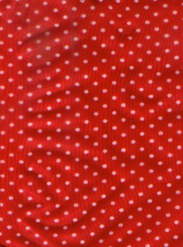 Dederon mit Punkten Polyester Ostalgie Stoff Meterware DDR Deko