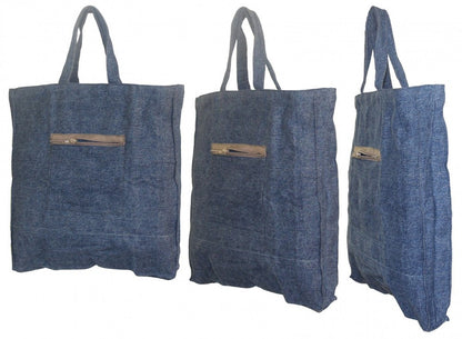 Jeans Einkaufs Beutel Tasche Ostalgie auch für Flaschen