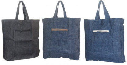 Jeans Einkaufs Beutel Tasche Ostalgie auch für Flaschen