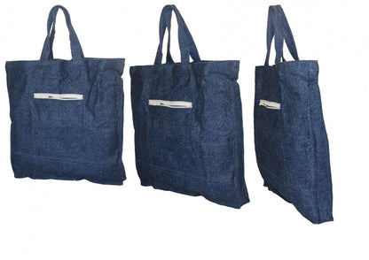 Jeans Einkaufs Beutel Tasche Ostalgie auch für Flaschen