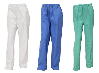 Pflegerhose weiß blau grün Schwesternhose Damenhose Hose Gummizug