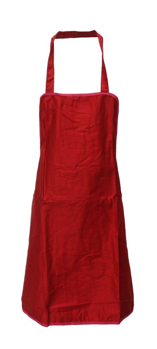 Trägerschürze Latzschürze Schürze Grillschürze Baumwolle/Polyester rot