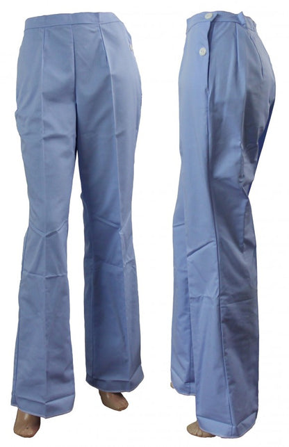 Pflegerhose Schwesternhose Damenhose Hose hellblau Gummizug