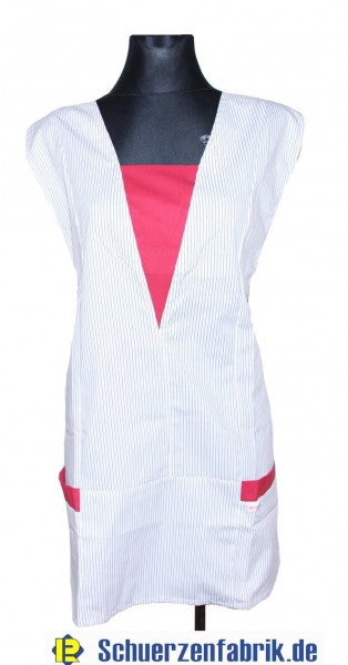 Chasuble Kasack Überwurf Schürze bordeaux-rot Größe 48-52