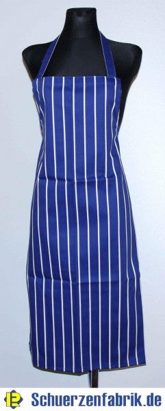 Maritime Latzschürze Trägerschürze Kochschürze Grillschürze  blau gestreift