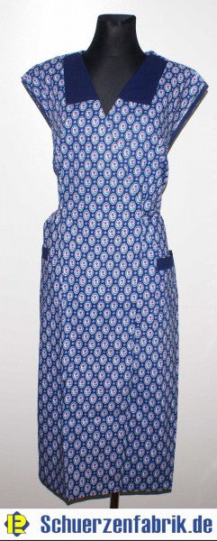 Wickelkittel Kittel Schürze Hauskleid Wickelschürze