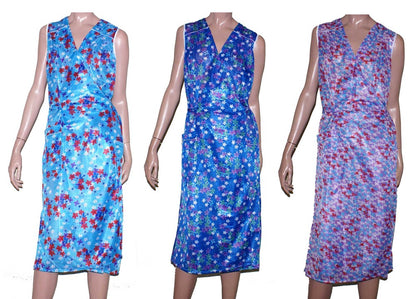 Wickelkittel Kittel Hauskleid Wickelschürze bunt