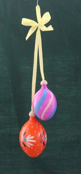Ostern Ostergesteck Osterhasen Ostereier Osterdeko Anhänger aus Glas