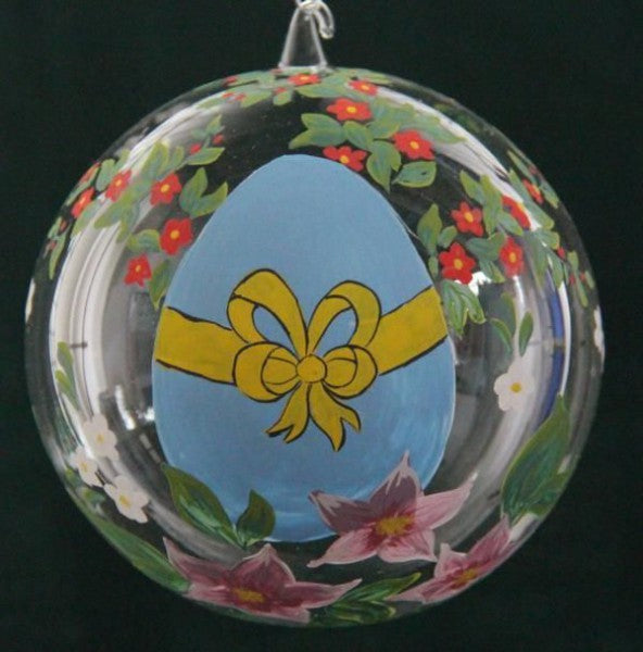 Ostern Ostergesteck Osterhasen Ostereier Osterdeko Anhänger aus Glas