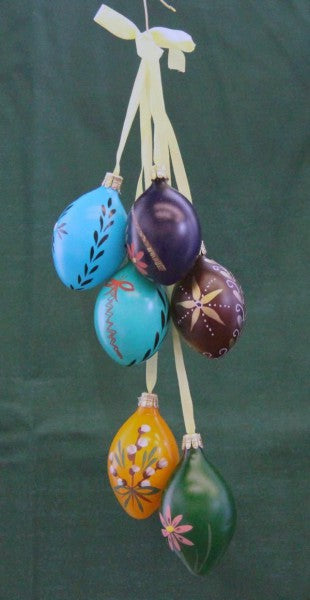 Easter Easter Arrangement Easter Bunnies Easter Eggs Easter Decorations Glass Pendants