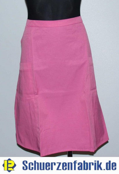 Halbschürze rosa Baumwolle/Polyester Vorbinder Vorstecker Schürze