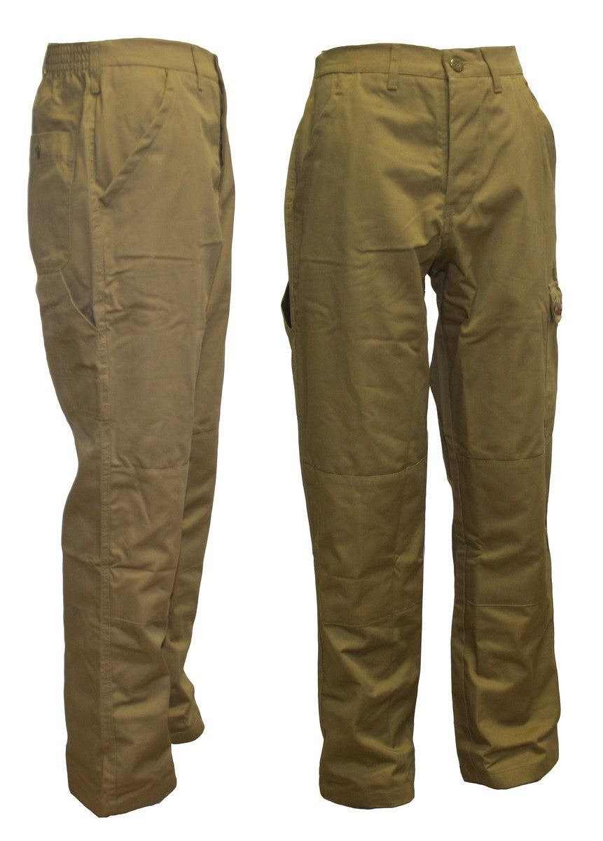 Herren Arbeitshose Bundhose Hose Tischler beige