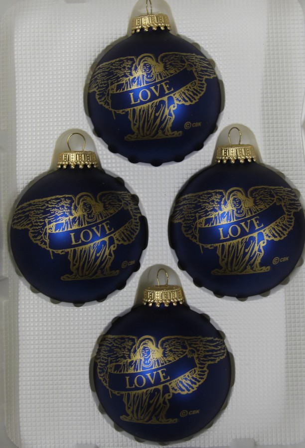 feinster Christbaumschmuck aus Glas Weihnachtskugeln Weihnachtsbaumschmuck lila